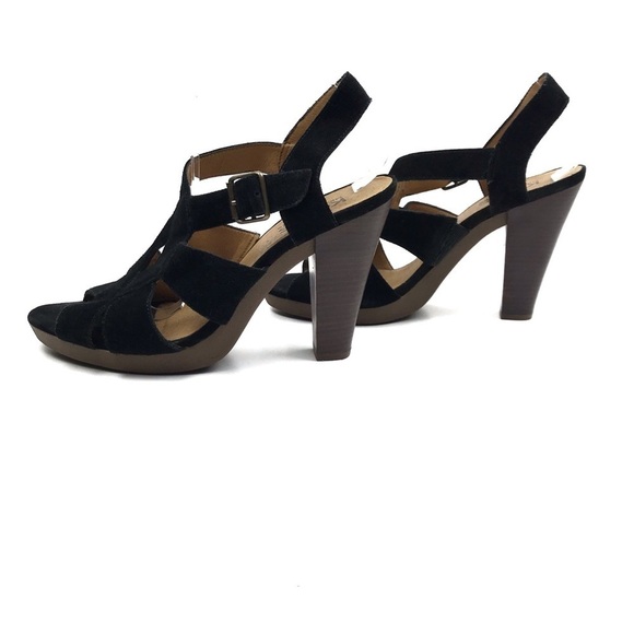 KORS MICHAEL KORS Strappy Suede Sandal Heels 10 - Picture 2 of 9
